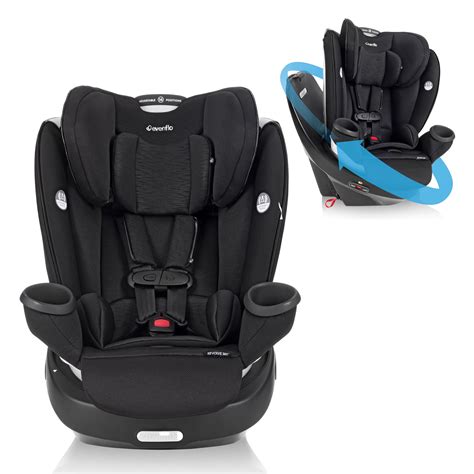 Rear-facing (4 to 50 lbs), forward-facing (22 to 65 lbs) and booster (40 to 120 lbs) 360&176; rotation. . Evenflo gold revolve360 rotating convertible car seat